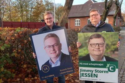 Kenneth Storm Jessen (t.v.) og hans far, Jimmy Storm Jessen, stillede op for henholdsvis anden og første gang. På ét punkt gjorde far det bedre end søn. Foto: Henrik LInd JØrgensen