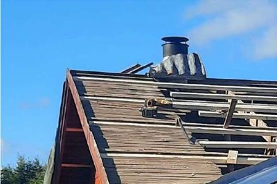 Taget, hvor den ansatte fra KM Byg arbejdede, var ikke sikret mod nedstyrtning. Foto: Arbejdstilsynet
