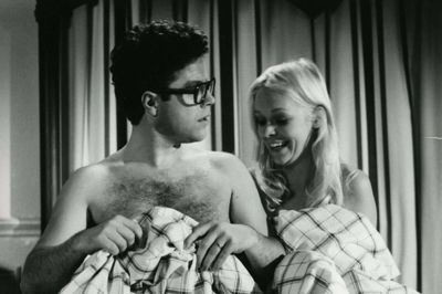 Ole Søltoft og Birte Tove kom til at medvirke i rigtig mange sengekant-film. Foto fra bogen