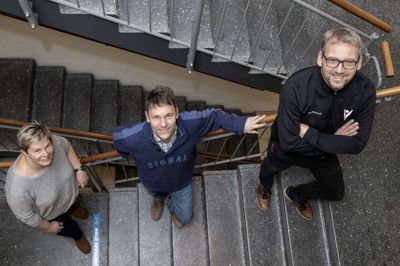 Birthe Luckmann, Troels Ravn Klausen og Klaus S. Andersen (t.h.) har alle været med inde omkring planlægningen af det nye netværk. Foto: Jørn Deleuran