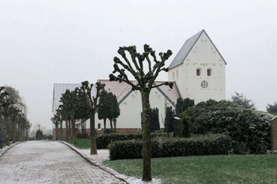 Hvis sneen, der falder torsdag, bliver liggende til fredagens udendørsgudstjeneste, bliver det på flere måder mindeværdigt. Foto: Henrik Lind JØrgensen
