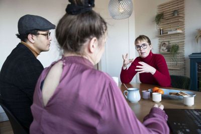 Udlændingeordfører Kathrine Olldag (R) finder det grotesk og uden grund, at myndighederne vil udvise den 35-årige familiefar Abdelali Achahbi, der har egen virksomhed og altid har været selvforsørgende. Foto: Tom Laursen