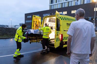 Flytningen af patienter fra Holstebro til Gødstrup var beregnet til at tage hele dagen, men det var overstået på fire timer. Foto: Regionshospitalet Gødstrup