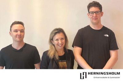 NYUDDANNEDE Et hold datateknikere med speciale i programmering har bestået deres svendeprøve på Herningsholm Erhvervsskole & Gymnasier: Kasper Hjort Jæger - Scandinavian Print Group A/S, Aarhus, Kristian Frederiksen - Cim Mobility ApS, Struer, Liga Japina - KK Wind Solutions A/S, Ikast. Foto: Privatfoto