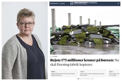 Chefredaktør Vibeke Larsen skriver Standpunkt om Herning Folkeblads nye site erhvervsnytherning.dk Foto: Henrik Ole Jensen