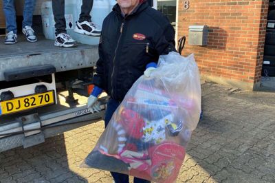 Poul Jørgensen tror på, at donationerne vil gøre en forskel for nogle af de ukrainere, der er påvirket af krigen. FOTO: Privatfoto