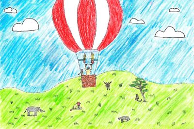 12-årige Benjamin fra Gjellerup får lov at sætte det aller-allersidste punktum for de ugentlige børnetegninger i Folkebladet. Han har både fløjet i ballon over savannen i Kenya og set alle de fem stykker storvildt, storvildtjægerne kaldte »the big five«: elefant, løve, bøffel, næsehorn og leopard.