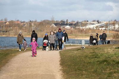 Det var smilende og fortællelystne børn der kom i mål og fik overrakt diplom og påskeæg. Foto: Tom Laursen
