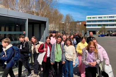 Blå mandag og blå himmel i Herning. Foto: Mathilde Bach Callesen