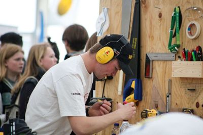 19-årige Jacob Munkgaard Sørensen fra Bording er her fotograferet ved sin deltagelse i finalen til årets DM i Skills. Foto: PR-foto