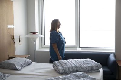 »Afsnit for tab« er et nyt afsnit på Regionshospitalet Gødstrup. Her ses en af de to sengestuer, som udgør afsnittet. Foto: Malene Tswai