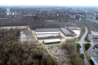 Herning Rideskole kæmper i perioder med oversvømmelser i Knudmosen, hvor Borgerlisten ønsker en anden håndtering af vandet end Herning Kommunes nuværende. Foto: Tom Laursen