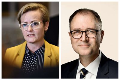 Pernille Rosenkrantz-Theil (S) og Kenneth Mikkelsen (V). Foto: PR-foto