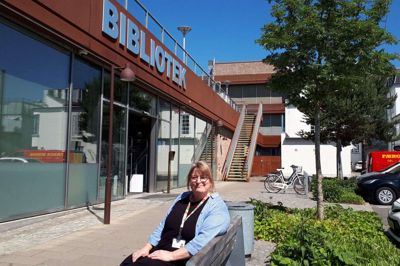 Pernille Schaltz drømmer om et grønnere bibliotek, der kan hjælpe med biodiversiteten. Foto: Henrik Øster-Jørgensen