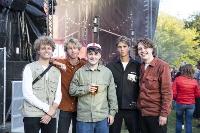 Det lokale band, Drengestreger, varmede tidligere på sommeren op for Gnags i Sdr. Anlæg. 16. september vender de tilbage til det store studenter-arrangement i anlægget. Foto: Malene Tswai