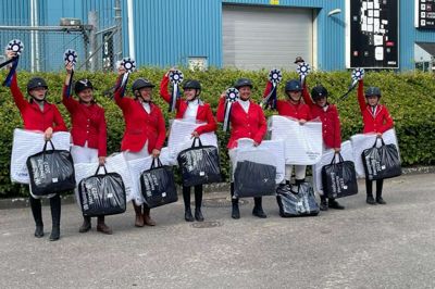 Team Jagtrytterne fik en flot tredjeplads ud af i alt 21 hold. Foto: Privatfoto