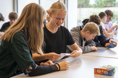 74 folkeskoleklasser er i denne uge på besøg hos Herningsholm Erhvervsskole & Gymnasier. Foto: PR-foto