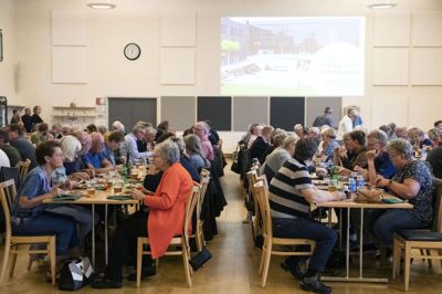 I løbet af året har der været flere borgermøder i projektet. Der har været møder for både virksomheder og borgere i Vildbjerg. Nu er der snart en masterplan klar for Vildbjerg Green City. Foto: Malene Tswai
