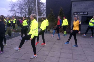 Medlemmerne i VGU Videbæk Løbeklub er mere end klar, når der til næste år er Royal Run i Herning. Foto: Privatfoto