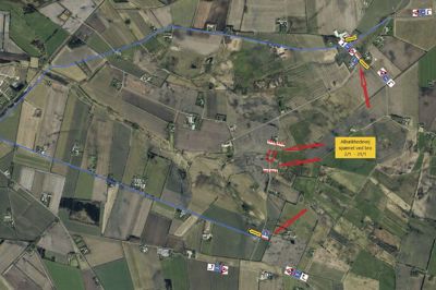 Albækhedevej er en lang vej med sideveje mellem Assing og Troldhede. Strækningen med broen lukkes fra på mandag, 2. januar. Bilister opfordres til at finde alternative veje. foto: Herning Kommune
