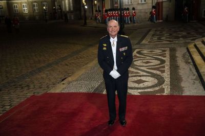 Søren Gade (V) ankommer til Nytårskur og -taffel i Christian VII’s Palæ på Amalienborg i København, søndag den 1. januar 2023. (Foto: Martin Sylvest/Ritzau Scanpix 2022)
