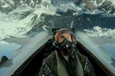 »Top Gun: Maverick« med Tom Cruise solgte næsten 800.000 billetter i de danske biografer i 2022. Foto fra filmen