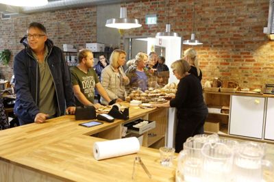 Sådan så der ud, da Cafe Aroma i Fonnesbechsgade åbnede Bibliotekscaféen i 2014. Nu er det blevet sværere at finde en ny forpagter. Foto: Henrik Ole Jensen