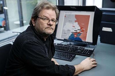 Da det russiske militær 24. februar sidste år overfaldt Ukraine, blev Søren Johansen rasende, indigneret og ked af det. Den 57-årige skolelærer stammer fra Herning og driver Facebook-gruppen »Boykot Rusland«. På lørdag i næste uge har kampagnen varet i ét år. Foto: Chresten Bergh