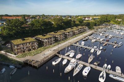 Vildbjerg-virksomheden JCN Bolig skal lave 34 boliger ved en fynsk lystbådehavn. Foto: PR-foto