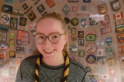 Clara Gredal bruger op til 10 timer om ugen som spejderleder hos 1. Hede Herning i Det Danske Spejderkorps. Den indsats fik den 21-årige spejderleder lørdag årets lederpris for. Foto: Jesper Wind