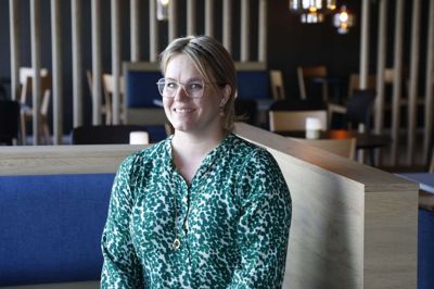 Christina Ahler er snart fortid som hotelchef på Aiden by Best Western i Gødstrup. Hun har sagt op, mindre end tre måneder efter at hotellet åbnede. Foto: Henrik Ole Jensen