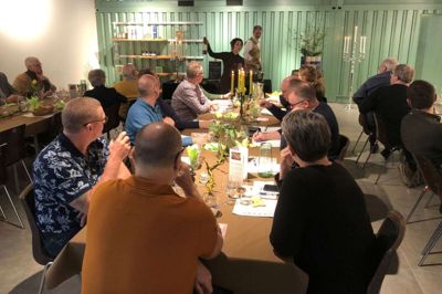 Al-Tings indehavere, Annika Bohmann og Line Søgaard Johansen, har en vision om at holde et arrangement hver måned undtagen i sommermånederne og julemåneden. Billedet her er fra det seneste arrangement, Portvins Masterclass. Foto: Privatfoto