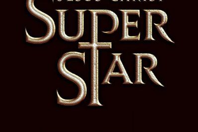 Den omtalte annonce for musicalen Jesus Christ Superstar, som spiller i Jysk Musikteater i Silkeborg. Foto: PR-foto
