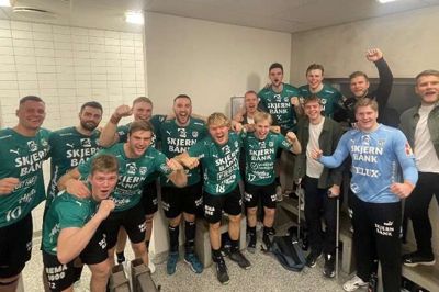 Elitespillerne fra Skjern Håndbold skal få folk med ind i klimakampen i Ringkøbing-Skjern Kommune. Det sker i en ny kampagne. Foto: PR-foto