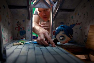 Brian Leif Hansen fotograferet under arbejdet med »My Life as a Courgette« - eller på dansk »Mit som en squash«, som er en animationsfilm fra 2016. Foto: Privatfoto