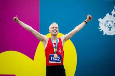 Jonas Lange løb sig til en bronzemedalje på distancen 5000 meter med tiden 19.14. Foto: PR-foto
