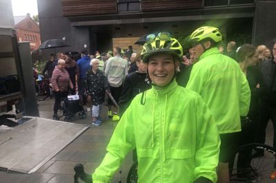 Agata Kielka, 15 år, har glædet sig til cykelturen, og tror det bliver en enestående oplevelse. Foto: Thor Ølgaard Hansen