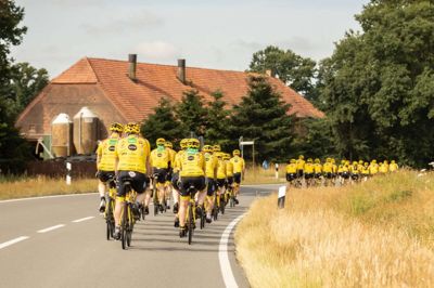 Det lokale Team Rynkeby Midtvest har ligesom de øvrige 22 hold trænet hårdt de seneste måneder for at være klar til afgang. Foto: PR-foto