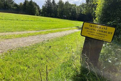 Det grønne område på Albækvej 13A er nu ejet af Timring Vildbjerg Jagtforening. Foto: Mette Christensen