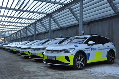 Det er elbiler af denne type, som politiet har testet til patruljekørsel. Det er fremtiden, selv om der også er ulemper ved brugen.