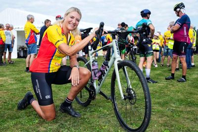 Dorte Lorentsen Pagh har cyklet ikke færre end 11.000 kilometer siden nytår og var kvinden bag forslaget om at få en gravel-rute med i årets udgave af Herning-løbet.