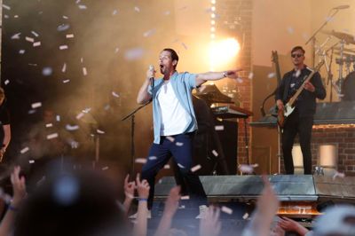 Rasmus Seebach er blandt de første topnavne til Herning Rocker. Billedet er fra samme festival i 2018.