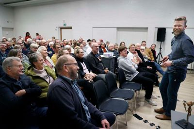 Brian Leif Hansen var på hjemmebane, da han fortalte Haunstrup om det at vinde en Oscar.