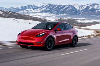 Ingen kunne røre Tesla og selskabets Model Y på markedet i 2023. Der blev indregistreret næsten 18.000 eksemplarer i Danmark. (PR-foto). Pr-Foto/Ritzau Scanpix