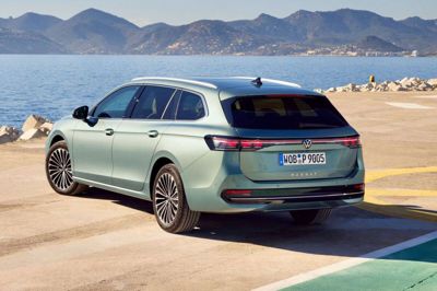 Den nye Volkswagen Passat Variant er vokset markant i længden, og den tyske stationcar er nu tæt på fem meter. Foto: Pr-Foto/Ritzau Scanpix