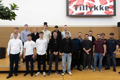 Et hold murere er klar efter svendeprøve på Herningsholm Erhvervsskole & Gymnasier.