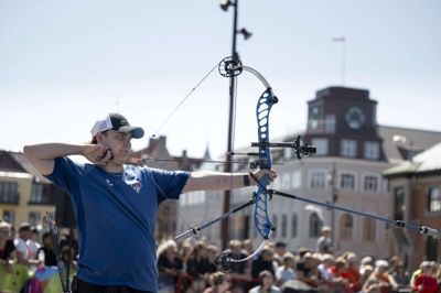 Michael Bo Rasmussen indstillede sigtekornet til DM-ugen i 2023 i Aalborg. Nu er turen kommer til Herning.