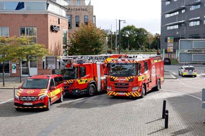 Brand og Redning MidtVest rykkede ud med tre køretøjer fredag eftermiddag ved 16-tiden.