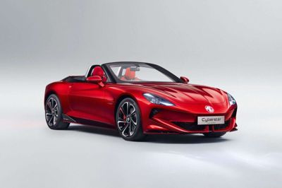 MG Cyberster er den første elektriske roadster siden Tesla Roadster fra 2008, og Cyberster bliver en af de få åbne elbiler på markedet. (PR-foto). Pr-Foto/Ritzau Scanpix