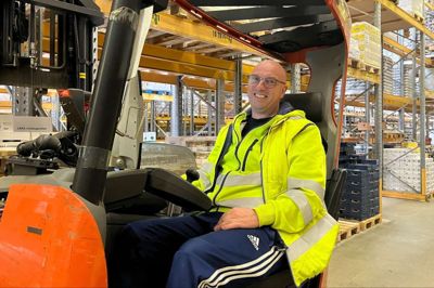 Finn Pooklang Jensen fejrer 25-års jubilæum hos Dagrofa Logistik fredag 6. december.